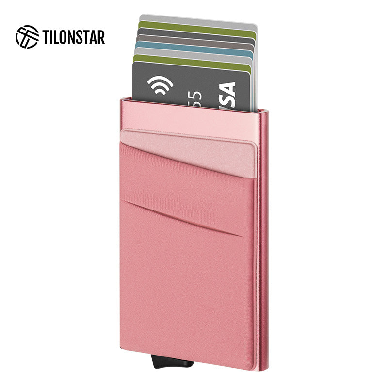 TVC104 Card Holder - Aluminum Pop Up Wallet With Money Pocket,TILONSTAR