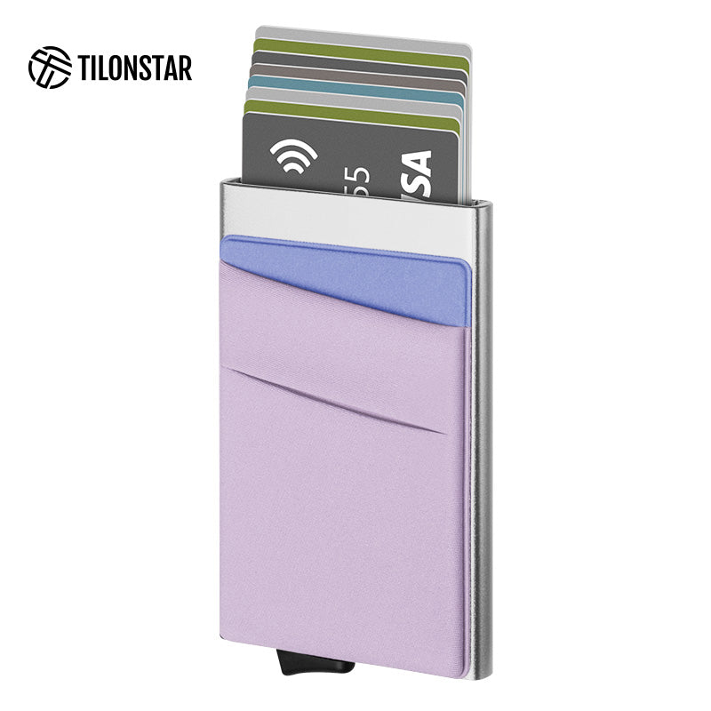 TVC104 Card Holder - Aluminum Pop Up Wallet With Money Pocket,TILONSTAR