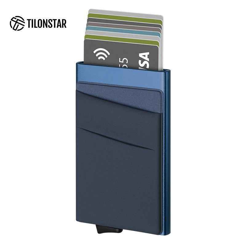 TVC104 Card Holder - Aluminum Pop Up Wallet With Money Pocket,TILONSTAR