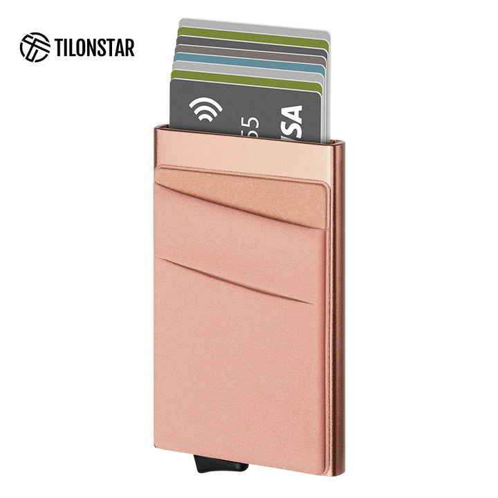 TVC104 Card Holder - Aluminum Pop Up Wallet With Money Pocket,TILONSTAR