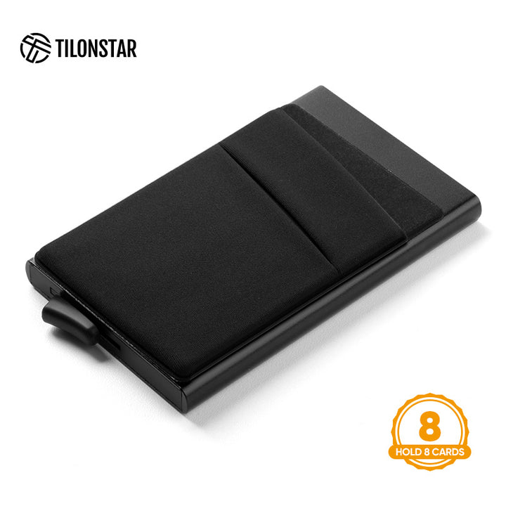 TVC104 Card Holder - Aluminum Pop Up Wallet With Money Pocket,TILONSTAR