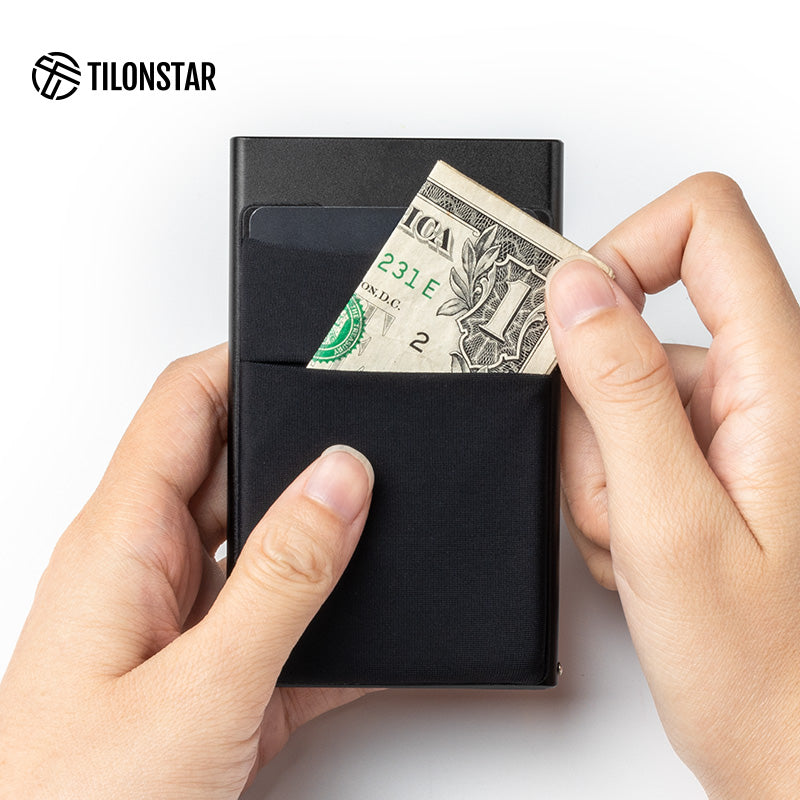 TVC106 Card Holder - Elastic Cloth Slot For Cash & Coins,TILONSTAR