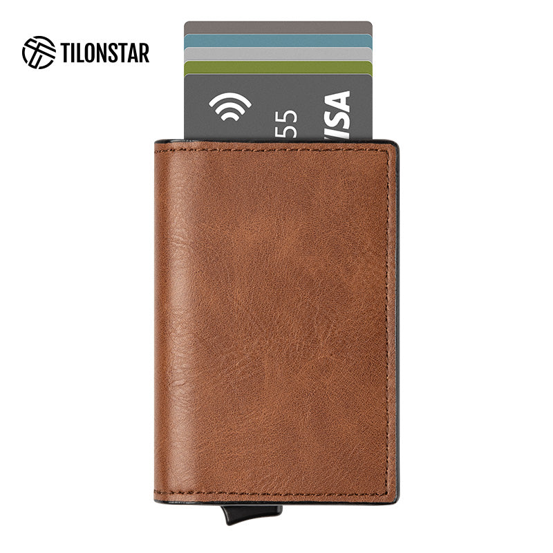TVC200 Card Holder - Built-in Aluminum Card Holder with Back Slot Wallet,TILONSTAR