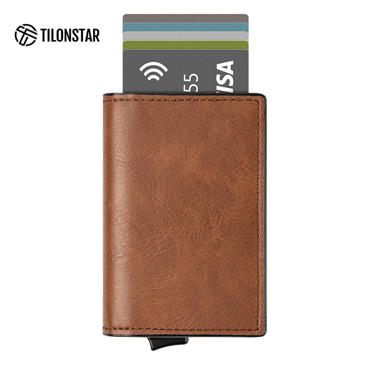 TVC200 Card Holder - Built-in Aluminum Card Holder with Back Slot Wallet,TILONSTAR