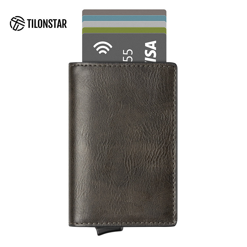 TVC200 Card Holder - Built-in Aluminum Card Holder with Back Slot Wallet,TILONSTAR
