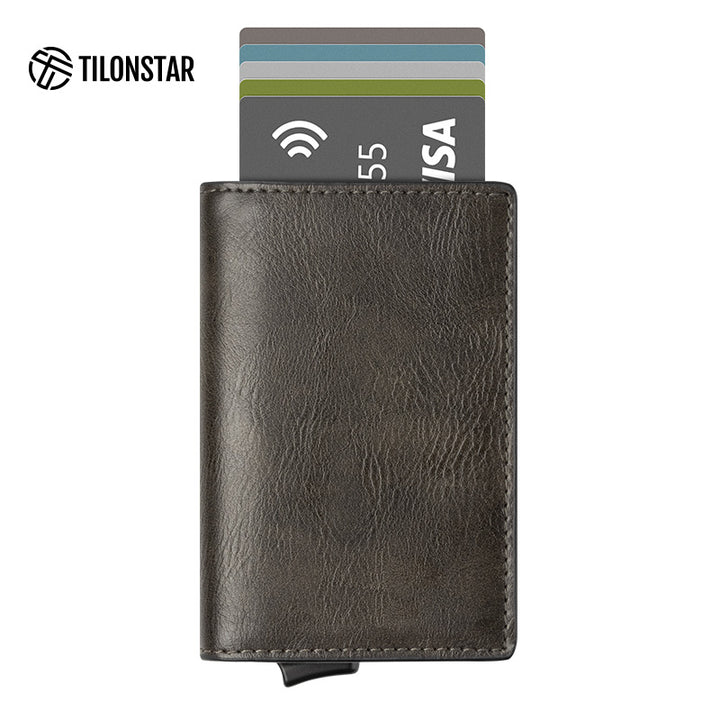 TVC200 Card Holder - Built-in Aluminum Card Holder with Back Slot Wallet,TILONSTAR