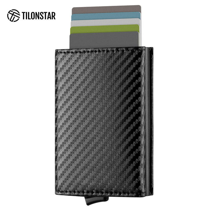 TVC203m - Tri-fold Pop Up Wallet Card Holder With Zipper