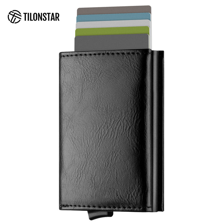 TVC203m - Tri-fold Pop Up Wallet Card Holder With Zipper