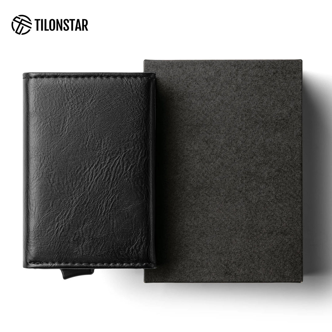 TVC203m - Tri-fold Pop Up Wallet Card Holder With Zipper