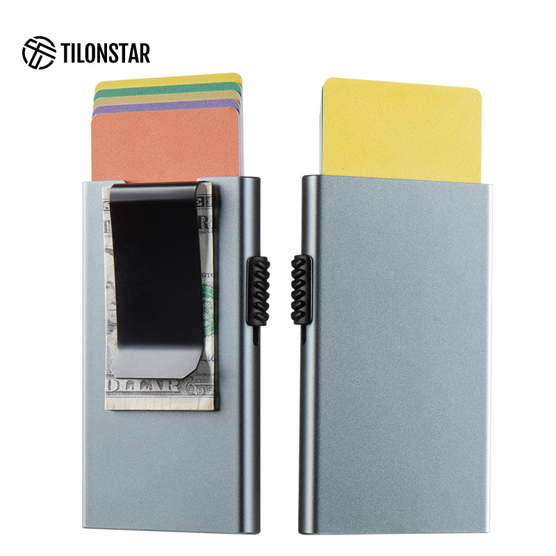 TVC300C - Aluminum Slim Cardholder Pop Up With Money Clip