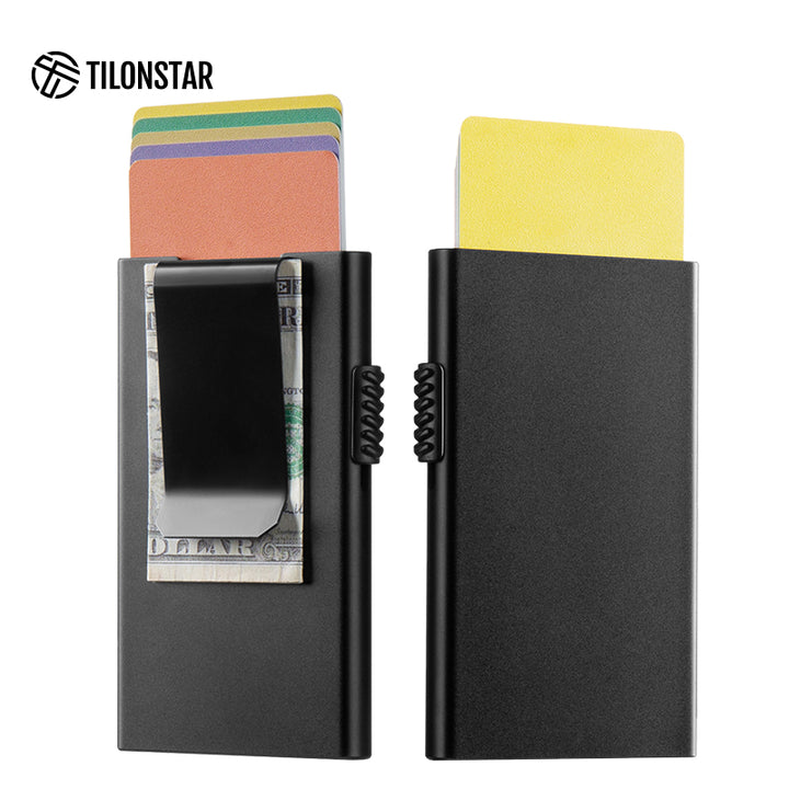 TVC300C - Aluminum Slim Cardholder Pop Up With Money Clip