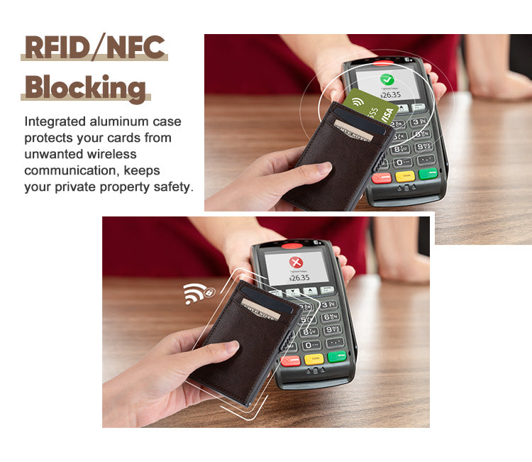 TVC301 - Cardholder Business Minimalist Pop-up With RFID Blocking