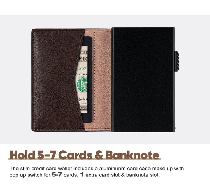 TVC301 - Cardholder Business Minimalist Pop-up With RFID Blocking