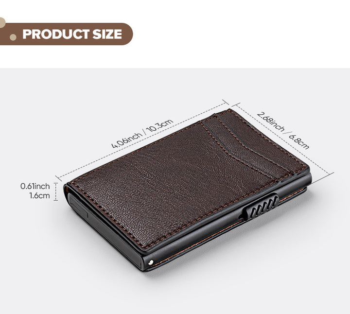 TVC301 - Cardholder Business Minimalist Pop-up With RFID Blocking