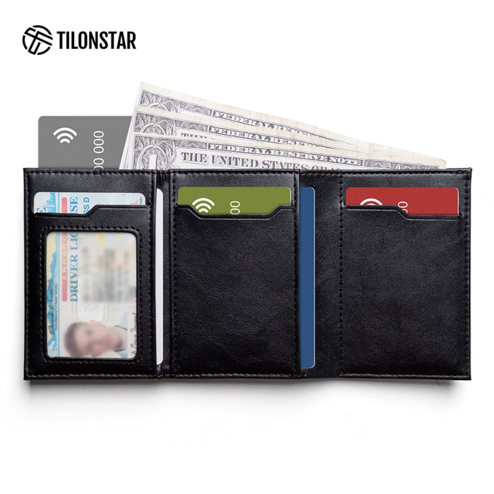 TVC302W Card Holder - RIFD Pop up Credit Card Wallet without Back Zipper Pocket,TILONSTAR