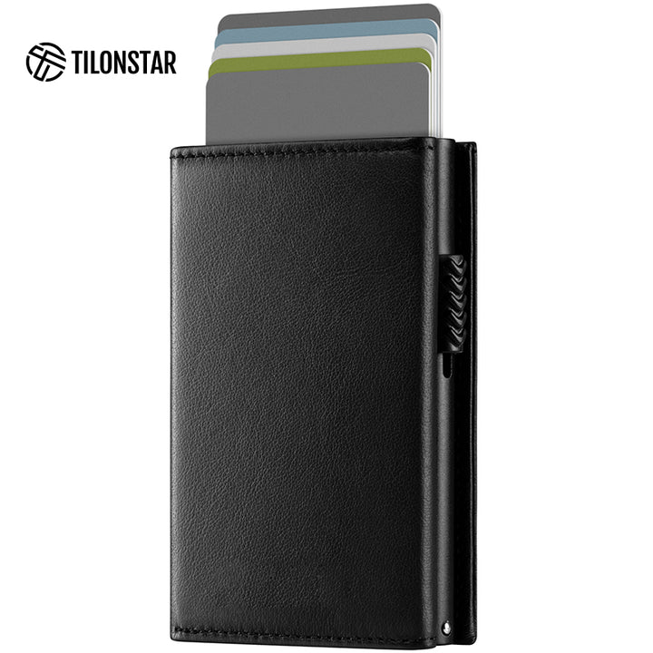 TVC302P Card Holder - Genuine Leather Pop up Wallet For Men's,TILONSTAR