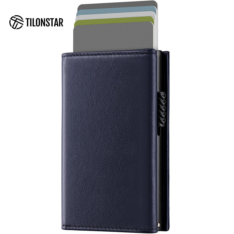 TVC302P Card Holder - Genuine Leather Pop up Wallet For Men's,TILONSTAR