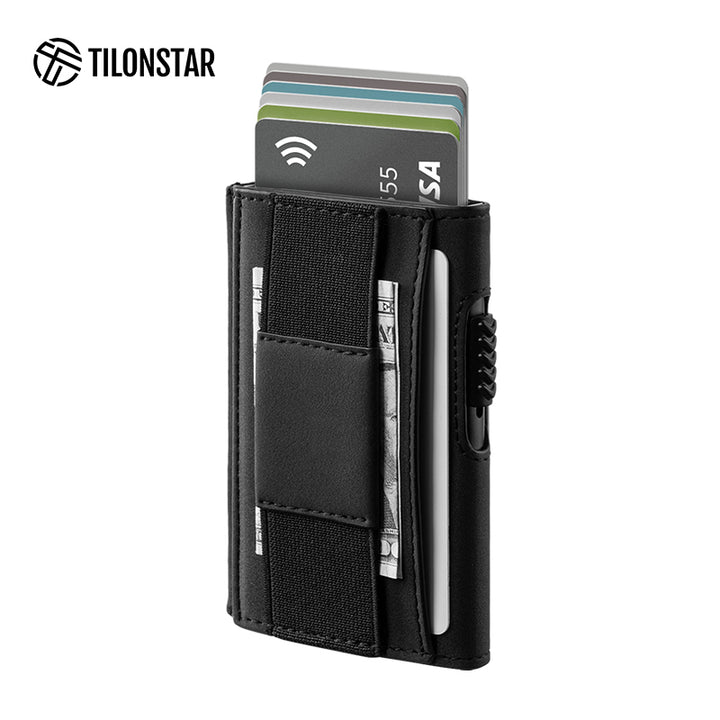 TVC320- Rfid Pop Up Bank Credit Card Holder With Elastic Band,TILONSTAR