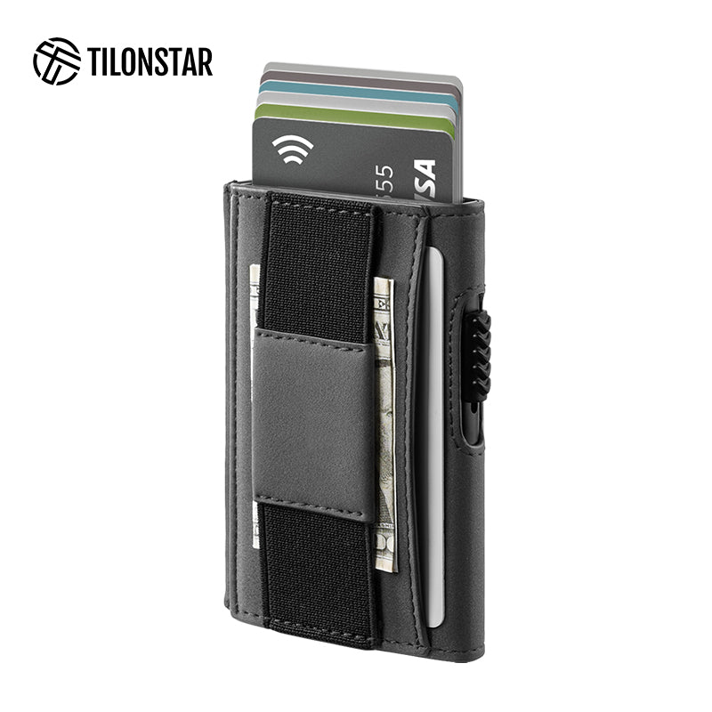 TVC320- Rfid Pop Up Bank Credit Card Holder With Elastic Band,TILONSTAR