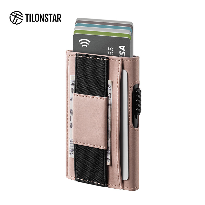 TVC320- Rfid Pop Up Bank Credit Card Holder With Elastic Band,TILONSTAR