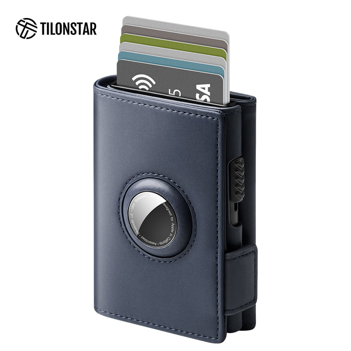 TVC323- Aluminum Pop Up Wallet Credit Card Holder for Men with Airtag Holder,TILONSTAR