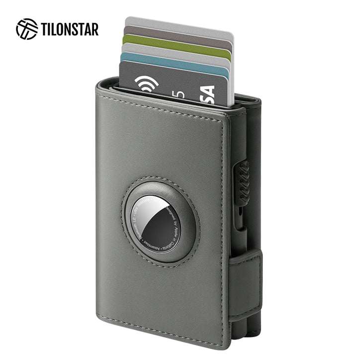 TVC323- Aluminum Pop Up Wallet Credit Card Holder for Men with Airtag Holder,TILONSTAR