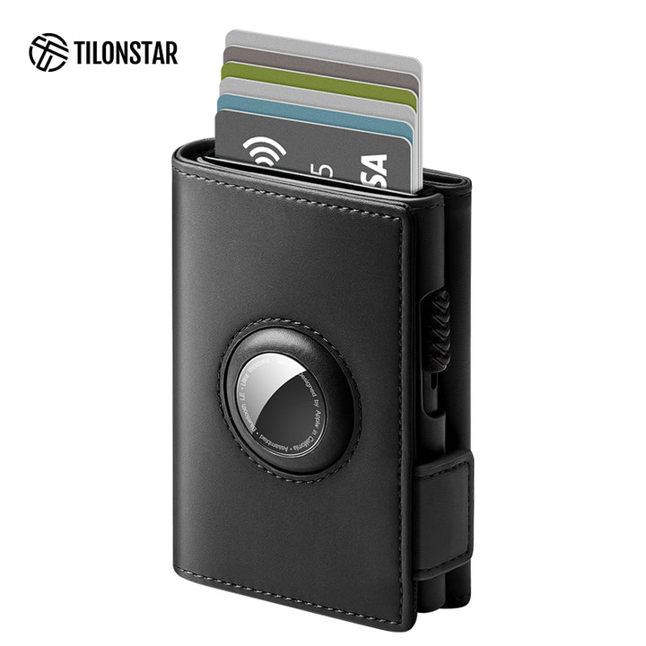 TVC323- Aluminum Pop Up Wallet Credit Card Holder for Men with Airtag Holder,TILONSTAR
