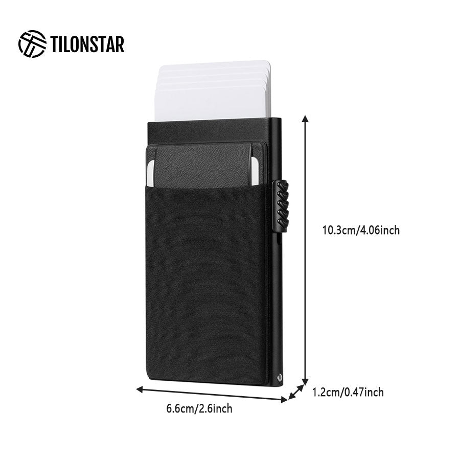 TVC327 - Pop Up Wallet Credit Card Holder With Cloth Pockets,TILONSTAR