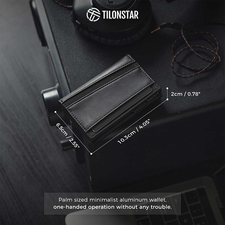 TVC334 - RFID Blocking Minimalist Mens Wallet Pop Up with Coin Pocket and Key Slot