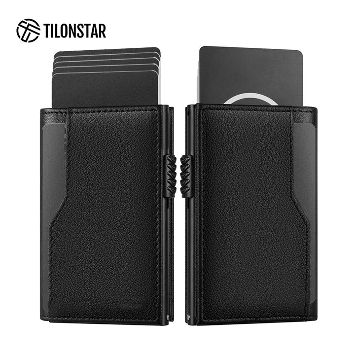 TVC337P - Genuine Leather Slim Pop-up Wallet For Men