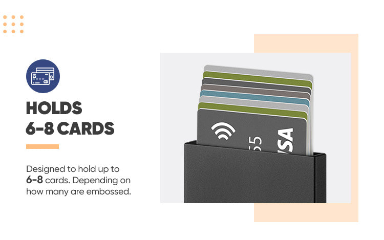 TVC500 - Patented Pop up Slim Aluminum Card Holder