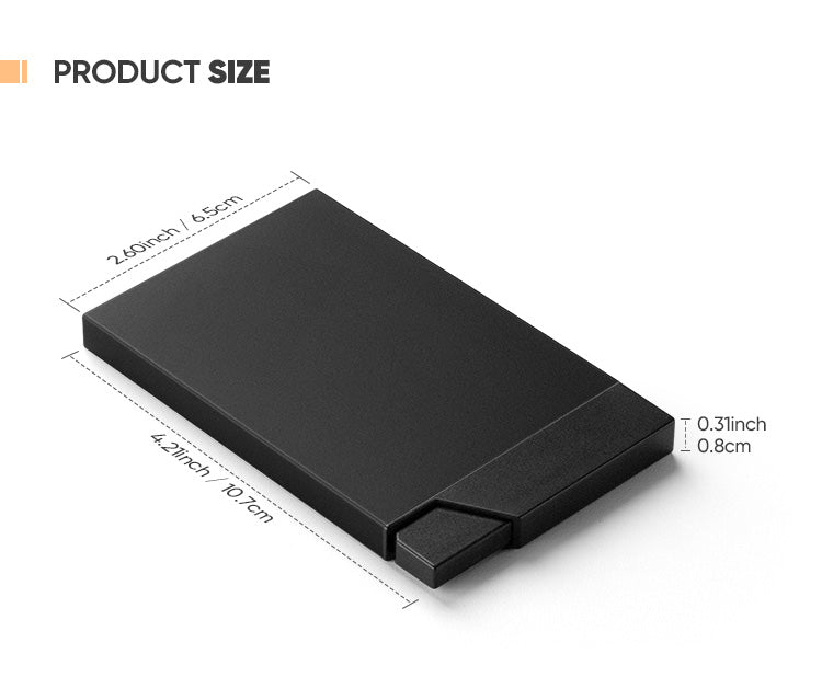 TVC500 - Patented Pop up Slim Aluminum Card Holder