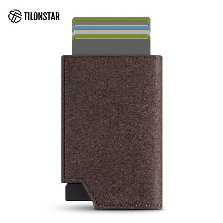 TVC502a - Wallet Pop Up With Alcantara Leather And Aluminum Case