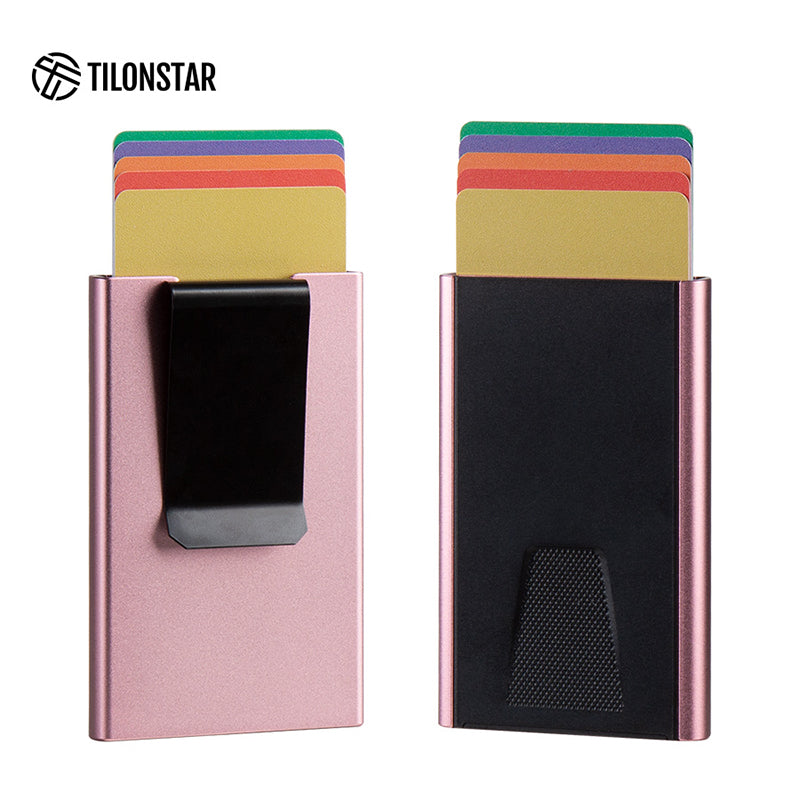TVC900c - Push Up Aluminum Card Holder with Money Clip
