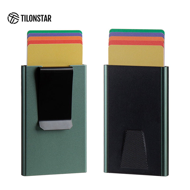TVC900c - Push Up Aluminum Card Holder with Money Clip