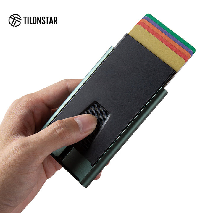 TVC900c - Push Up Aluminum Card Holder with Money Clip