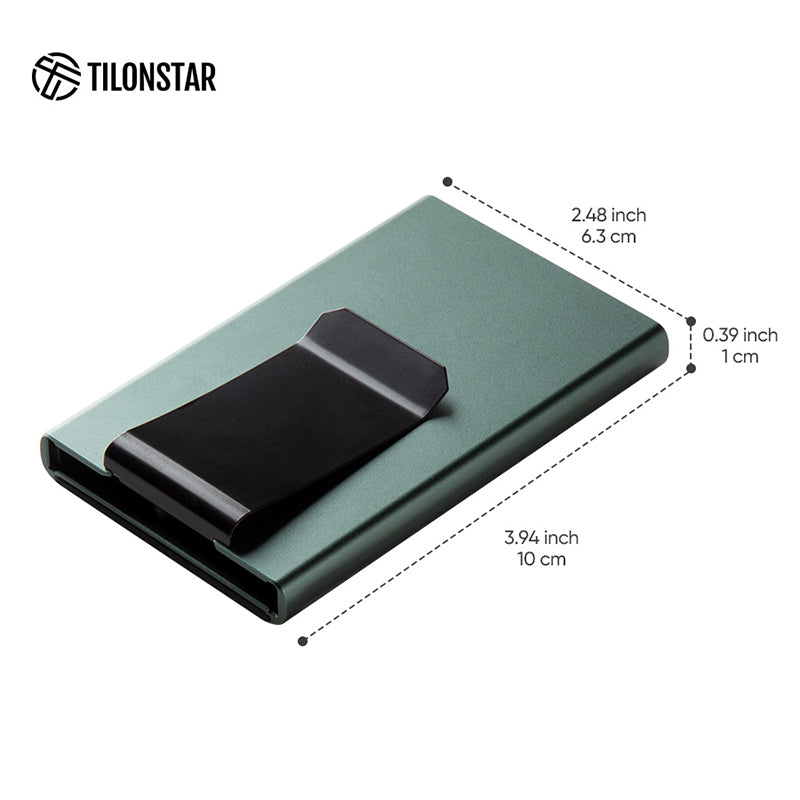 TVC900c - Push Up Aluminum Card Holder with Money Clip