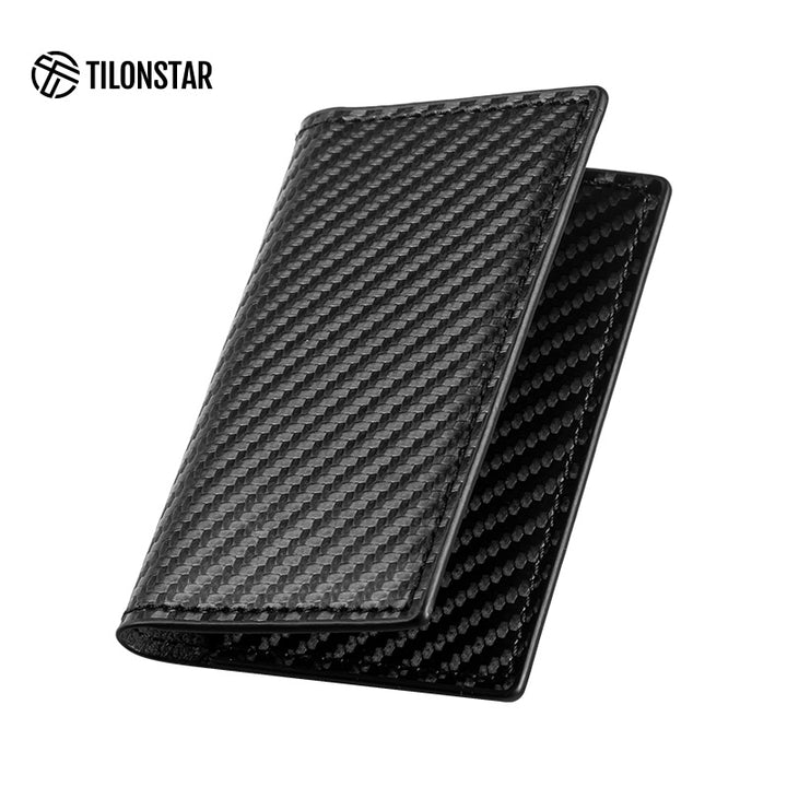 TVW104 - Slim Leather Business Card Holder, Up to Hold 20 Cards