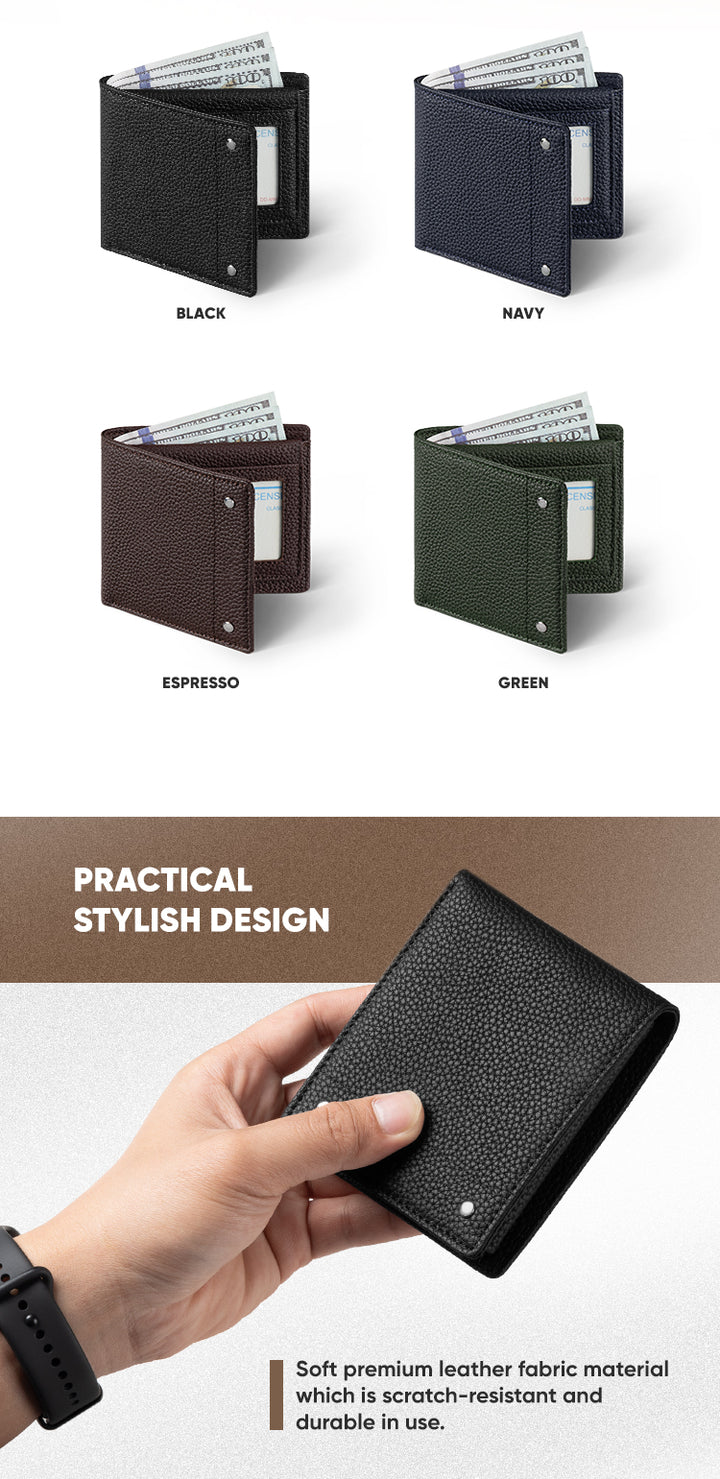 TVW109P - Genuine Leather Bifold Wallet With Card Slot