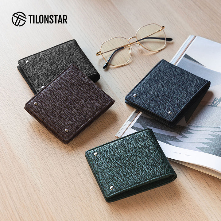 TVW109P - Genuine Leather Bifold Wallet With Card Slot