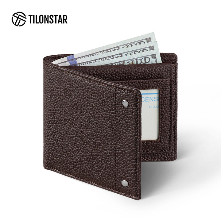 TVW109P - Genuine Leather Bifold Wallet With Card Slot