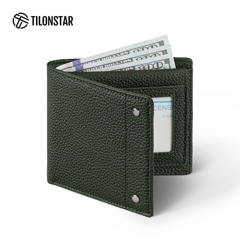 TVW109P - Genuine Leather Bifold Wallet With Card Slot