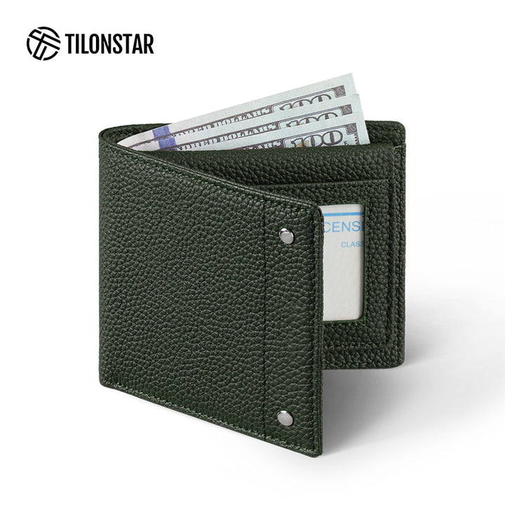 TVW109P - Genuine Leather Bifold Wallet With Card Slot