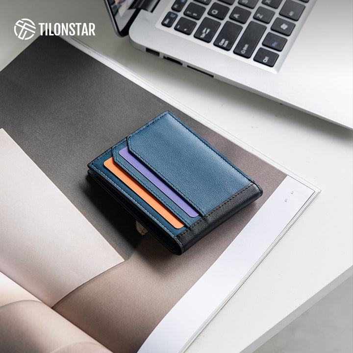 TVW128P Wallet - Genuine Leather Bifold Coin Credit Card,TILONSTAR