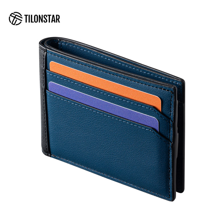 TVW128P Wallet - Genuine Leather Bifold Coin Credit Card,TILONSTAR