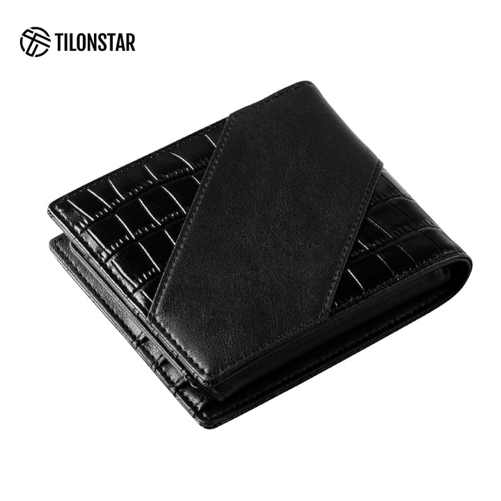 TVW131 - Leather Wallet With Zipper Coin Pocket,TILONSTAR