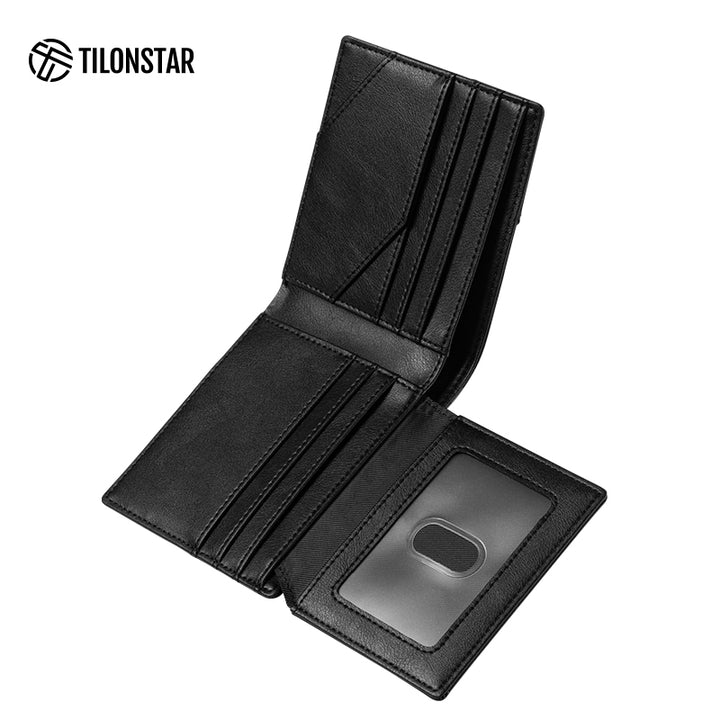 TVW131 - Leather Wallet With Zipper Coin Pocket,TILONSTAR