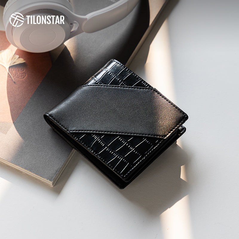 TVW131 - Leather Wallet With Zipper Coin Pocket,TILONSTAR