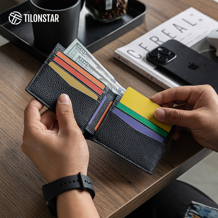 TVW132P - Men's Purse Genuine Leather Wallet With Card Slots,TILONSTAR