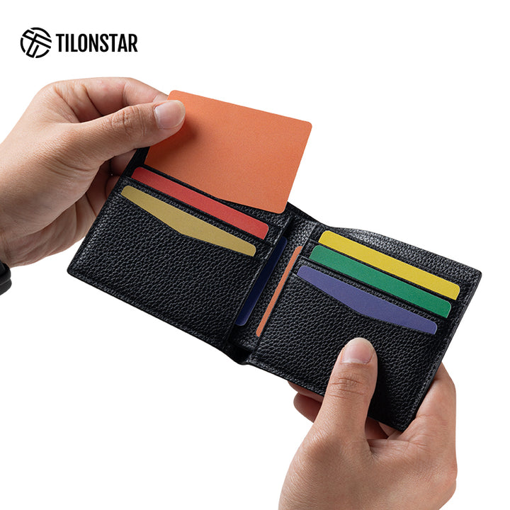TVW132P - Men's Purse Genuine Leather Wallet With Card Slots,TILONSTAR